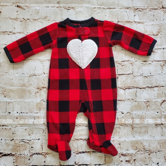 buffalo plaid baby sleeper